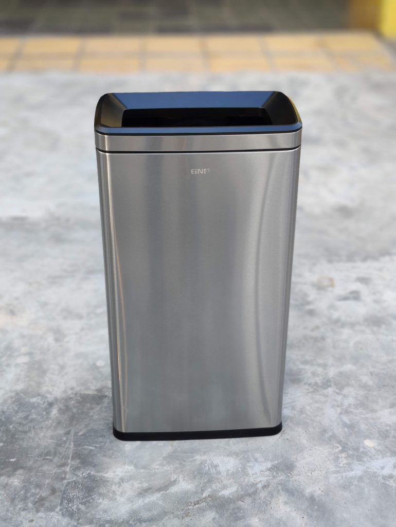 Stainless Steel Rectangular Office Bin