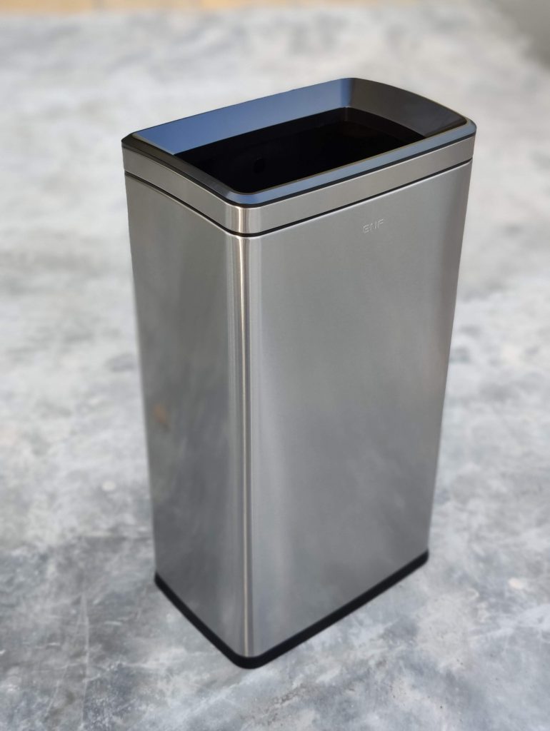 Stainless Steel Rectangular Office Bin