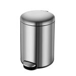 Round Stainless Steel Pedal Bin - BO