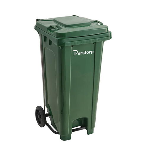 MGB120 Wheel Bin with Pedal Green