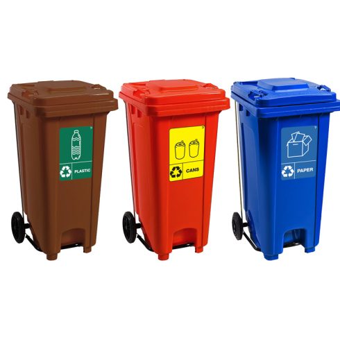 MGB120 MGB240 Recycling Wheel Bins with Pedal